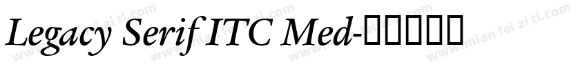 Legacy Serif ITC Med字体转换
